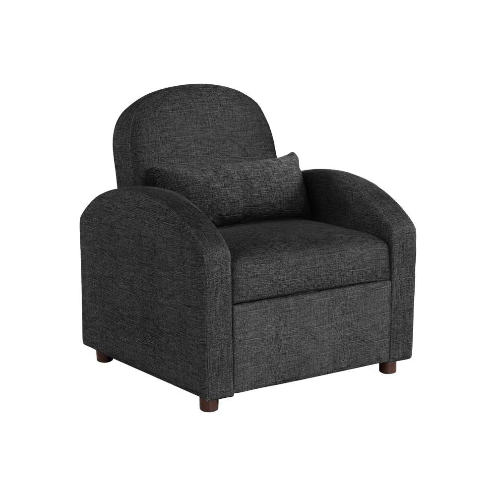Lifestyle Solutions - Serta Tilson Convertible Chair, Black - 111A027BLK veiw 4