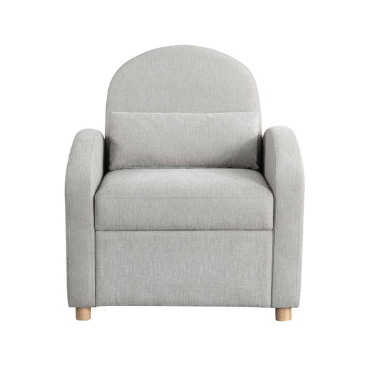 Lifestyle Solutions - Serta Tilson Convertible Chair, Light Gray - 111A027LTG veiw 1