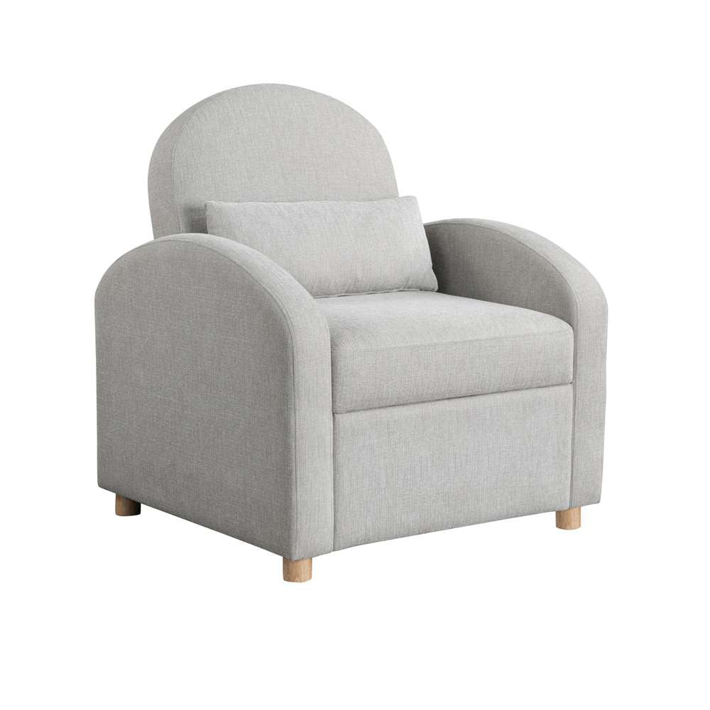 Lifestyle Solutions - Serta Tilson Convertible Chair, Light Gray - 111A027LTG veiw 4