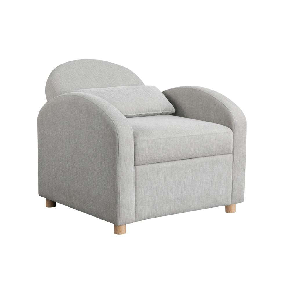 Lifestyle Solutions - Serta Tilson Convertible Chair, Light Gray - 111A027LTG veiw 5
