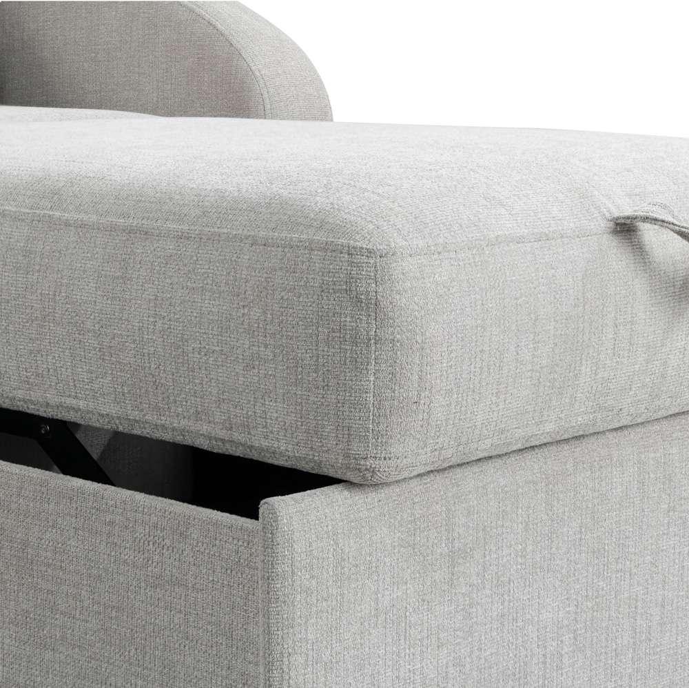 Lifestyle Solutions - Serta Tilson Convertible Chair, Light Gray - 111A027LTG veiw 9