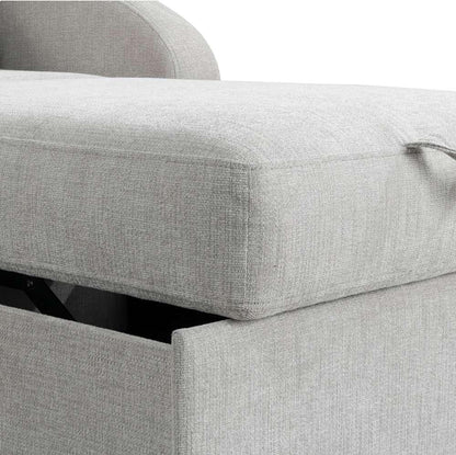 Lifestyle Solutions - Serta Tilson Convertible Chair, Light Gray - 111A027LTG veiw 9