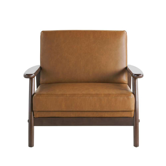 Lifestyle Solutions - Studio Living Arlene Vegan Leather Accent Chair, Carmel - 171A010CAR veiw 1