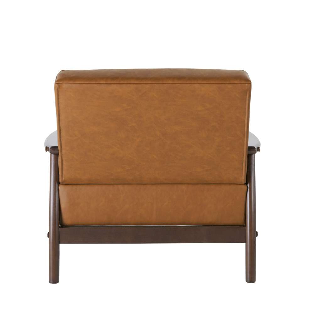 Lifestyle Solutions - Studio Living Arlene Vegan Leather Accent Chair, Carmel - 171A010CAR veiw 5