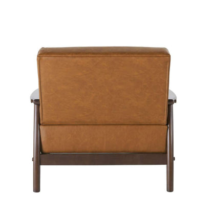 Lifestyle Solutions - Studio Living Arlene Vegan Leather Accent Chair, Carmel - 171A010CAR veiw 5
