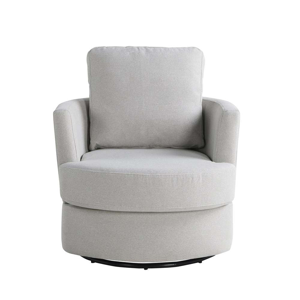 Lifestyle Solutions - Studio Living Ellison Swivel Accent Chair, Ivory - 171A009IVO veiw 1