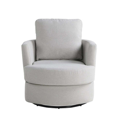 Lifestyle Solutions - Studio Living Ellison Swivel Accent Chair, Ivory - 171A009IVO veiw 1