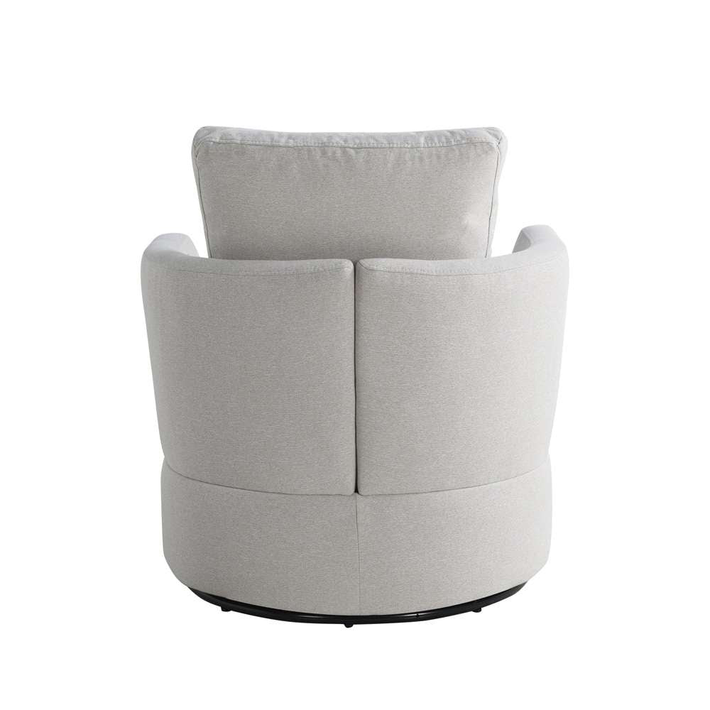 Lifestyle Solutions - Studio Living Ellison Swivel Accent Chair, Ivory - 171A009IVO veiw 2