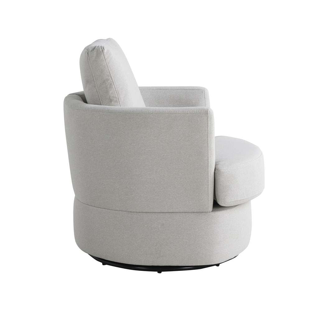 Lifestyle Solutions - Studio Living Ellison Swivel Accent Chair, Ivory - 171A009IVO veiw 4