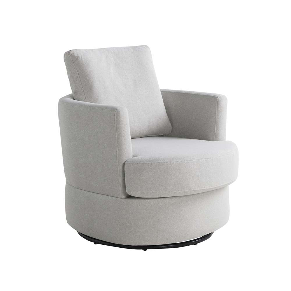 Lifestyle Solutions - Studio Living Ellison Swivel Accent Chair, Ivory - 171A009IVO veiw 5
