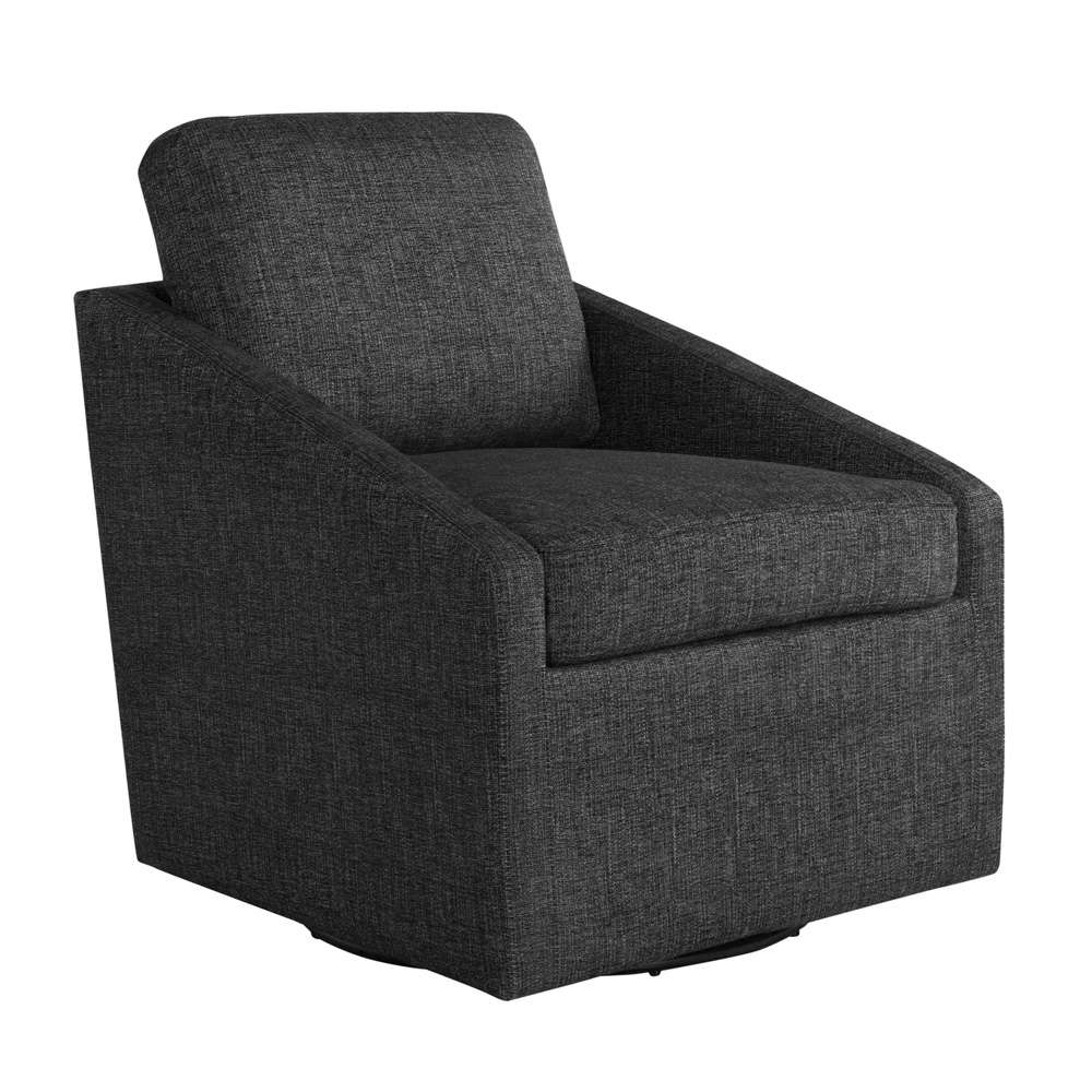 Lifestyle Solutions - Studio Living Harvey Swivel Accent Chair, Black - 171A026BLK veiw 3