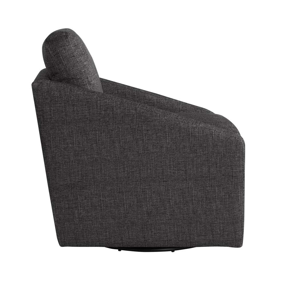 Lifestyle Solutions - Studio Living Harvey Swivel Accent Chair, Black - 171A026BLK veiw 4