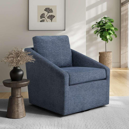 Lifestyle Solutions - Studio Living Harvey Swivel Accent Chair, Blue - 171A026BLU veiw 2