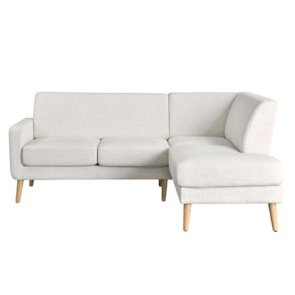 Lifestyle Solutions - Studio Living Sorren Bumper Sectional Sofa, Cream - 135A017CRM-SET veiw 1