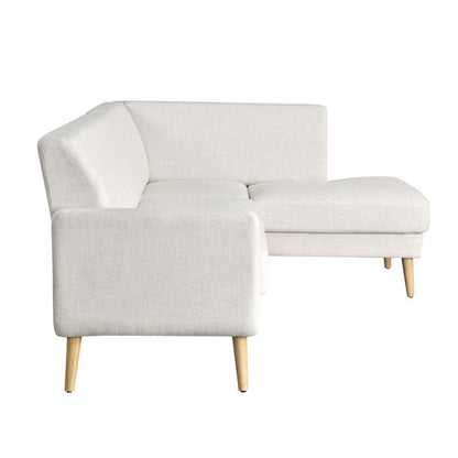 Lifestyle Solutions - Studio Living Sorren Bumper Sectional Sofa, Cream - 135A017CRM-SET veiw 7