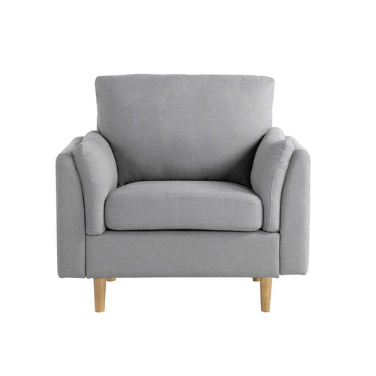 Lifestyle Solutions - Studio Living Straff Accent Chair, Light Gray - 131A015LTG veiw 1