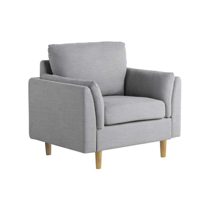 Lifestyle Solutions - Studio Living Straff Accent Chair, Light Gray - 131A015LTG veiw 3