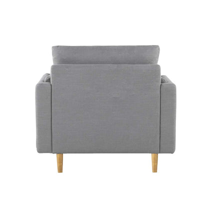 Lifestyle Solutions - Studio Living Straff Accent Chair, Light Gray - 131A015LTG veiw 5