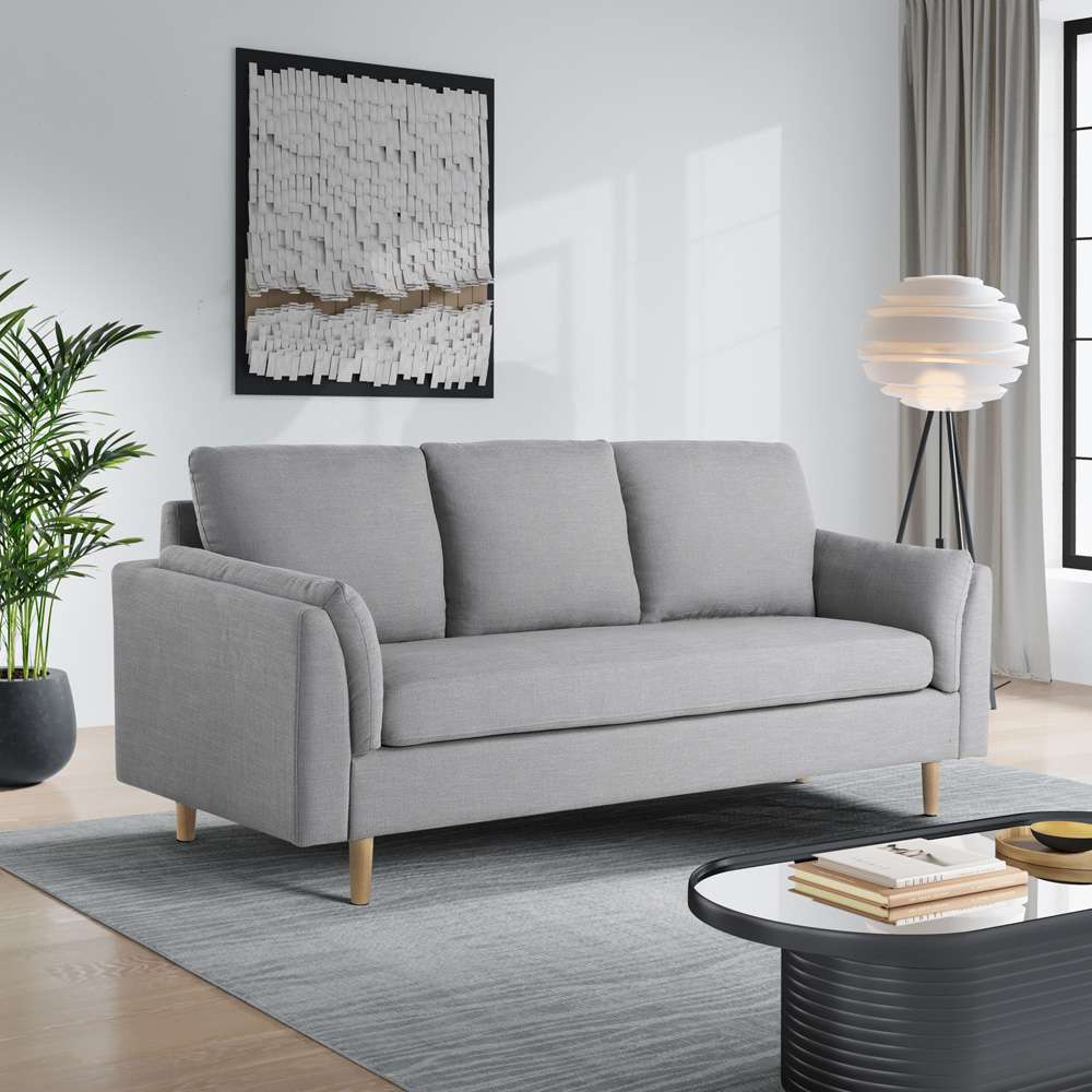 Lifestyle Solutions - Studio Living Straff Sofa, Light Grey - 133A015LTG veiw 2