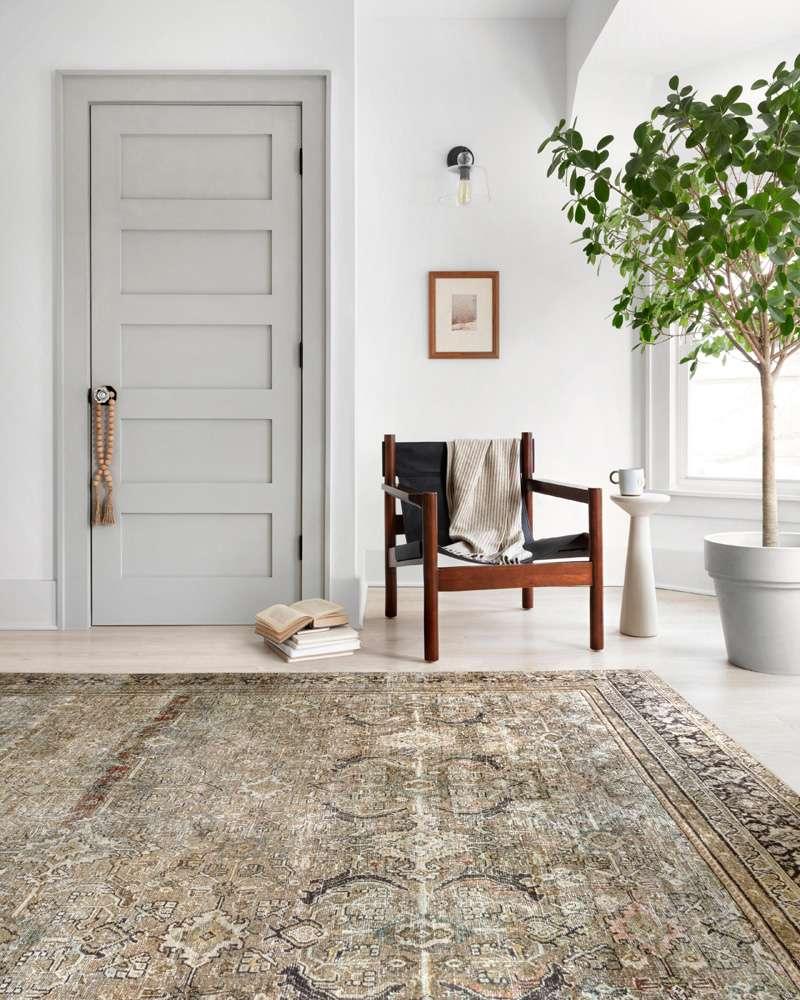 Loloi - Layla Olive / Charcoal 9-6in x 14 Area Rug - LAYLLAY-03OLCC96E0 veiw 2