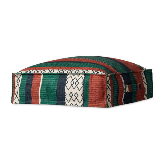Loloi - PF0013 Fiesta 24inW x 24inD x 7inH Pouf - PF01PF0013FD00FL02 veiw 1