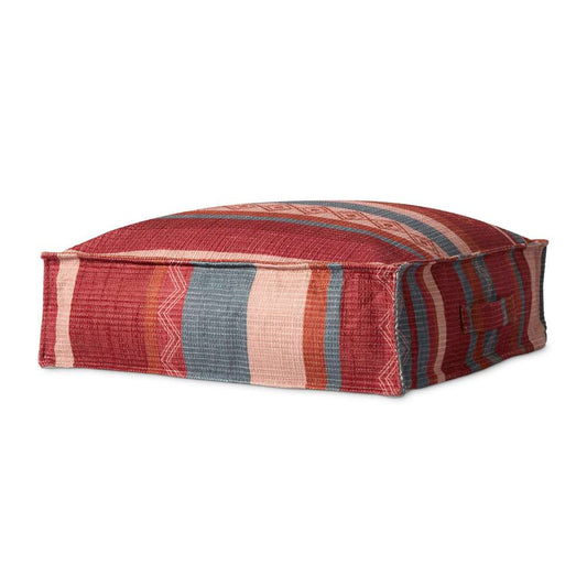 Loloi - PF0014 Red / Pink 24inW x 24inD x 7inH Pouf - PF01PF0014REPIFL02 veiw 1