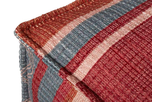 Loloi - PF0014 Red / Pink 24inW x 24inD x 7inH Pouf - PF01PF0014REPIFL02 veiw 2