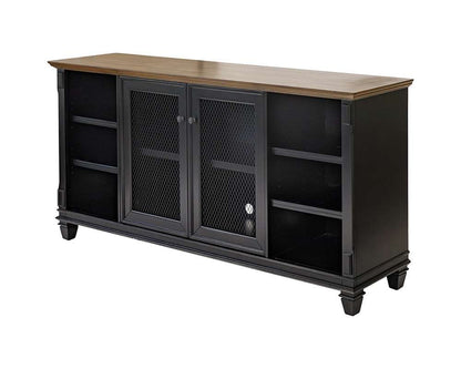 Martin Furniture - Hartford - Traditional Wood Sideboard, Dining Storage, TV Stand, Entertainment Console, Fully Assembled, Black - IMHF370 veiw 1