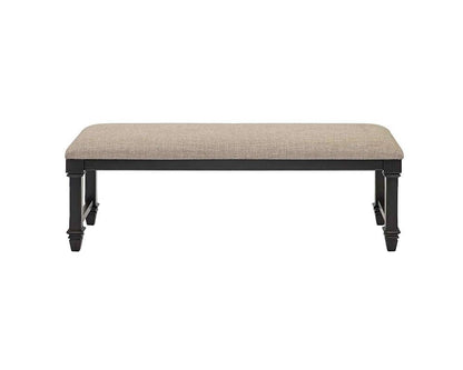 Martin Furniture - Hartford - Traditional Wood Dining Table Bench, Kitchen seat, Fully Assembled, Black - IMHF60 veiw 2