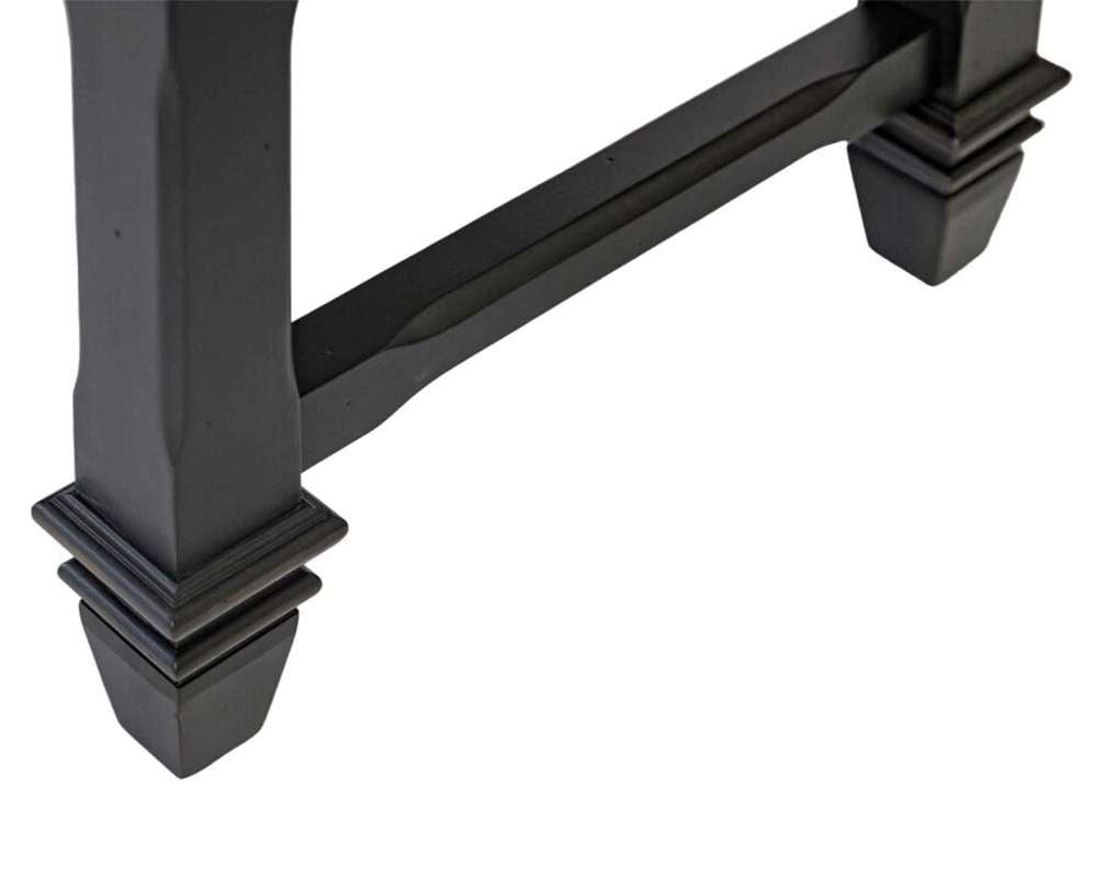 Martin Furniture - Hartford - Traditional Wood Dining Table Bench, Kitchen seat, Fully Assembled, Black - IMHF60 veiw 5