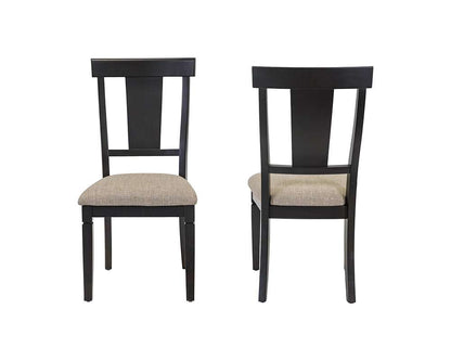 Martin Furniture - Hartford - Traditional Wood Kitchen Extension Dining Table and Eight Chairs, Black - IMHF7242KIT9 veiw 6
