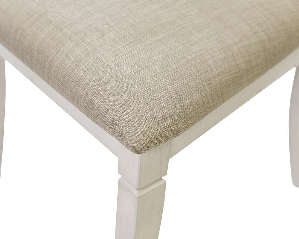 Martin Furniture - Hartford - Traditional Wood Kitchen Extension Dining Table and Six Chairs, White - IMHF7242CKIT7 veiw 7