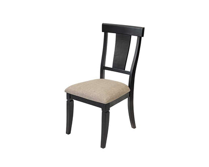 Martin Furniture - Hartford - Two Wood Traditional Kitchen Table Chairs, Dining Seats, Black - IMHF70KIT2 veiw 2