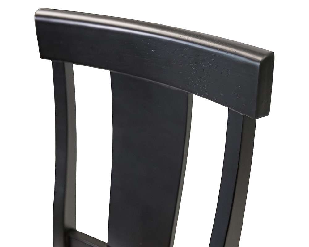 Martin Furniture - Hartford - Two Wood Traditional Kitchen Table Chairs, Dining Seats, Black - IMHF70KIT2 veiw 3