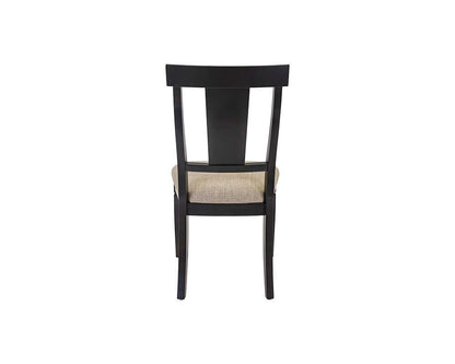 Martin Furniture - Hartford - Two Wood Traditional Kitchen Table Chairs, Dining Seats, Black - IMHF70KIT2 veiw 6