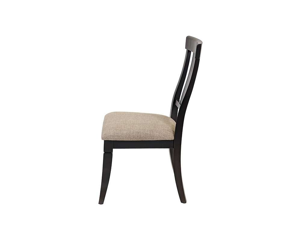 Martin Furniture - Hartford - Two Wood Traditional Kitchen Table Chairs, Dining Seats, Black - IMHF70KIT2 veiw 7