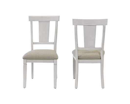 Martin Furniture - Hartford - Two Wood Traditional Kitchen Table Chairs, Dining Seats, White - IMHF70CKIT2 veiw 1