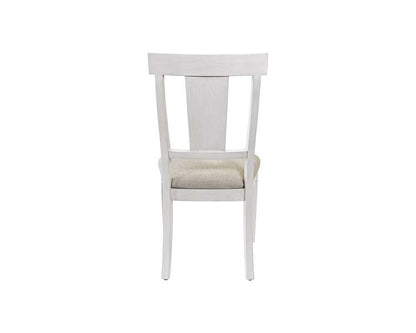 Martin Furniture - Hartford - Two Wood Traditional Kitchen Table Chairs, Dining Seats, White - IMHF70CKIT2 veiw 3