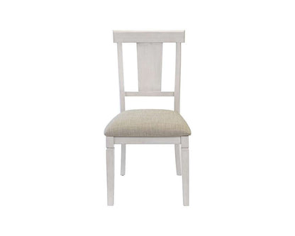 Martin Furniture - Hartford - Two Wood Traditional Kitchen Table Chairs, Dining Seats, White - IMHF70CKIT2 veiw 4