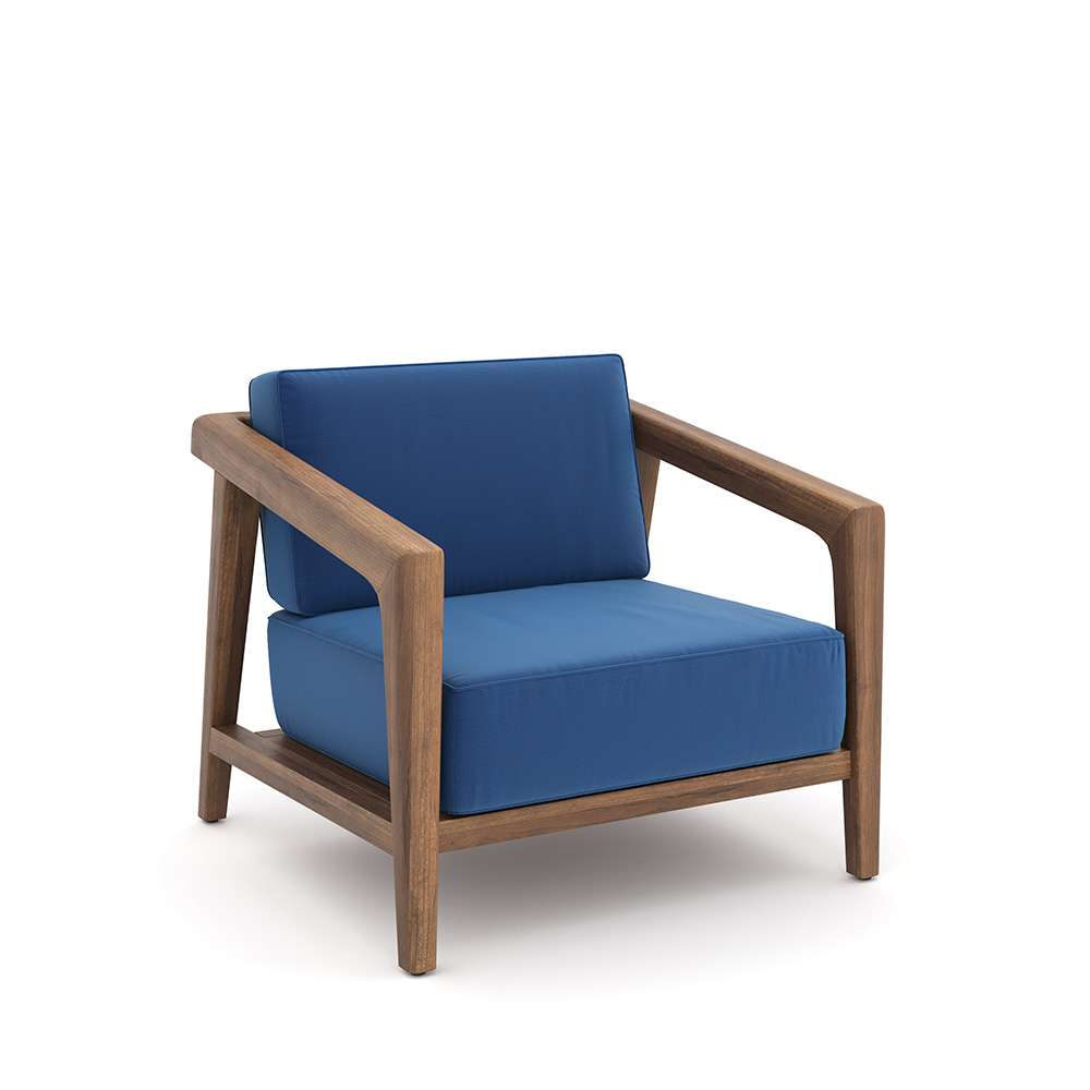 New Classic Furniture - Bali Outdoor Solid Wood Club Chairs (Set Of 2) - Dark Blue - G896B-10S veiw 1