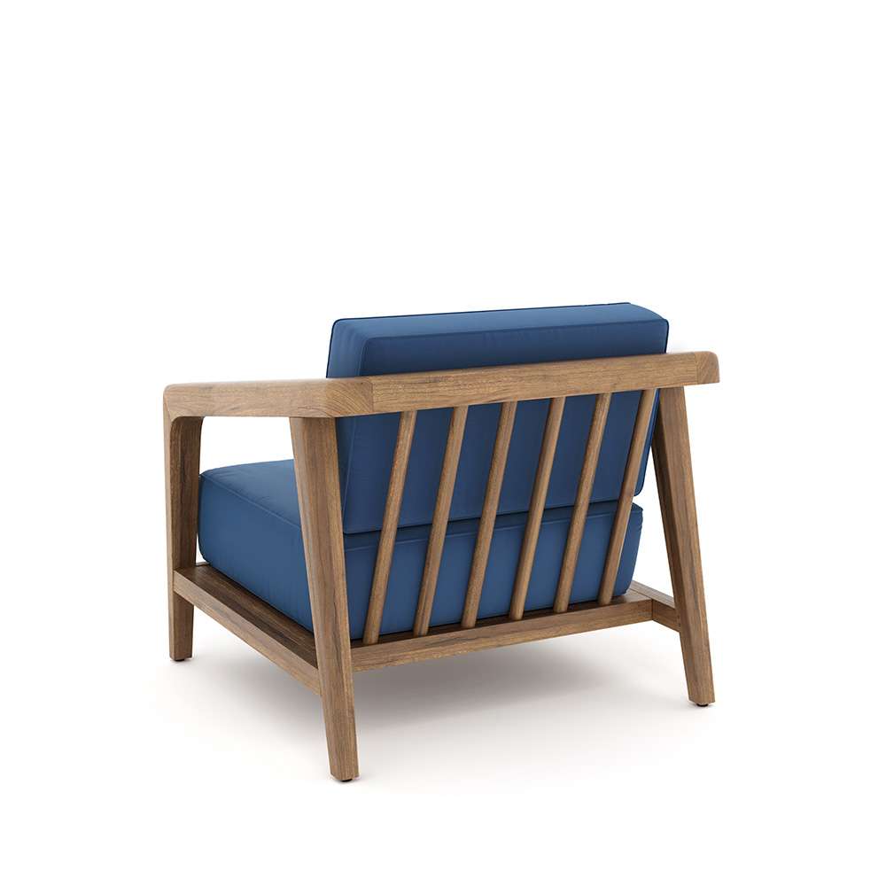 New Classic Furniture - Bali Outdoor Solid Wood Club Chairs (Set Of 2) - Dark Blue - G896B-10S veiw 2