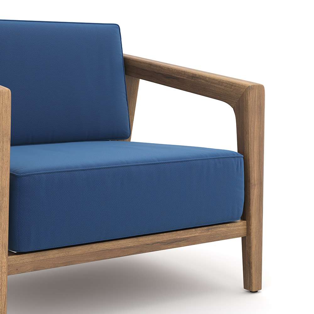 New Classic Furniture - Bali Outdoor Solid Wood Club Chairs (Set Of 2) - Dark Blue - G896B-10S veiw 3