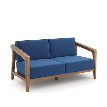 New Classic Furniture - Bali Outdoor Solid Wood Loveseat-Dark Blue - G896B-20 veiw 1