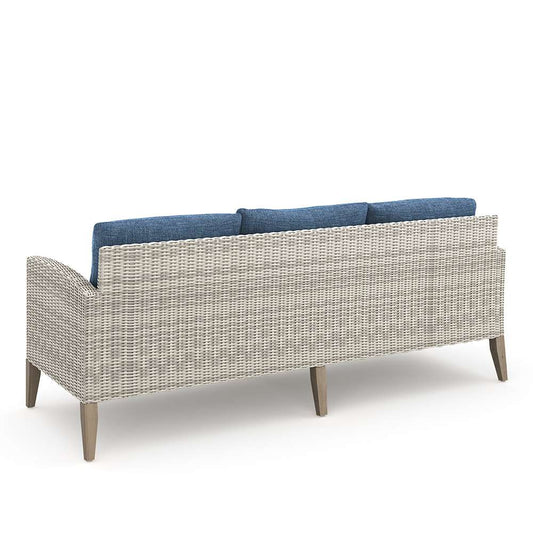 New Classic Furniture - Carezza 6 Piece Patio Set-Outdoor Sofa, 2 Outdoor Chairs, 2 Outdoor Ottomans & Outdoor Coffee Table-Blue - 60-852B-6P veiw 2