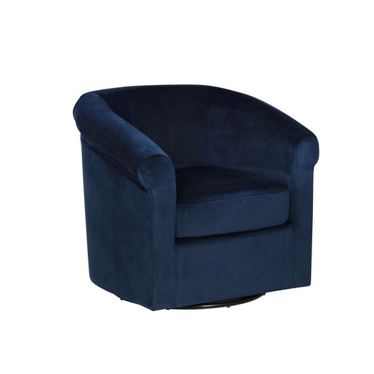 Powell Company - Bonnie Swivel Club Chair, Blue - D1209S23BLUE veiw 1