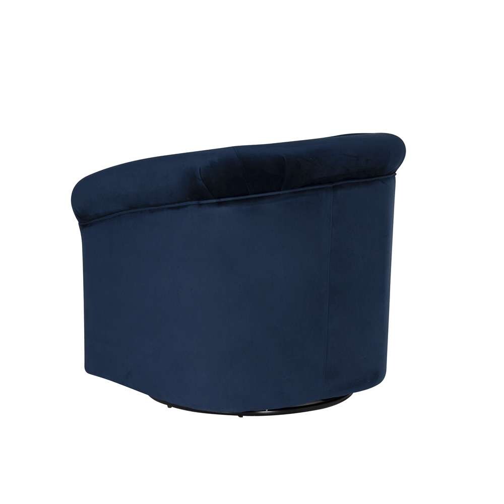 Powell Company - Bonnie Swivel Club Chair, Blue - D1209S23BLUE veiw 4