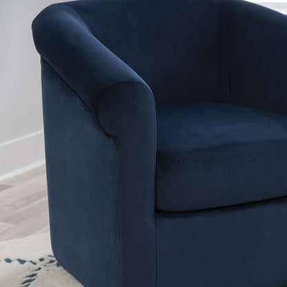 Powell Company - Bonnie Swivel Club Chair, Blue - D1209S23BLUE veiw 9
