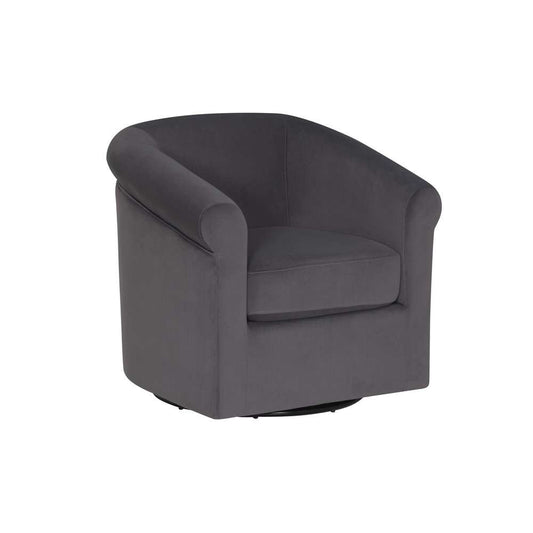 Powell Company - Bonnie Swivel Club Chair, Gray - D1209S23GREY veiw 1