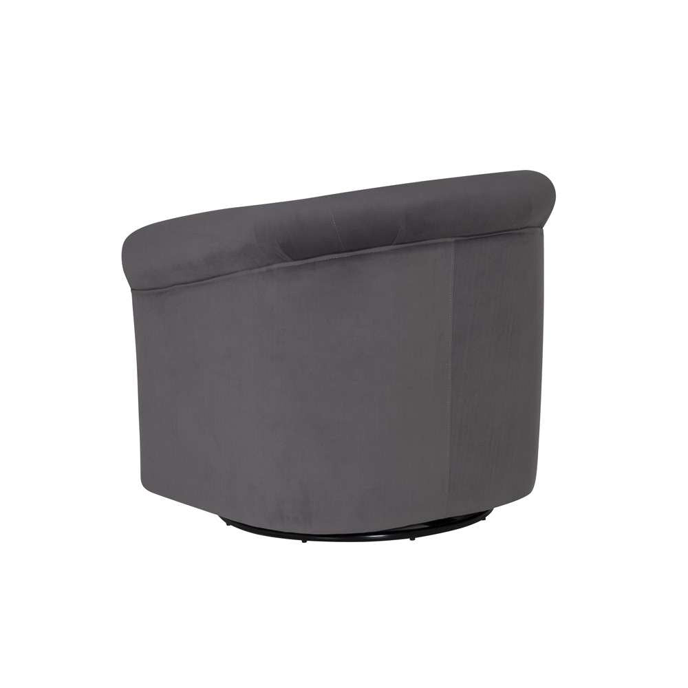 Powell Company - Bonnie Swivel Club Chair, Gray - D1209S23GREY veiw 4