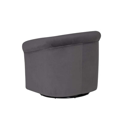 Powell Company - Bonnie Swivel Club Chair, Gray - D1209S23GREY veiw 4